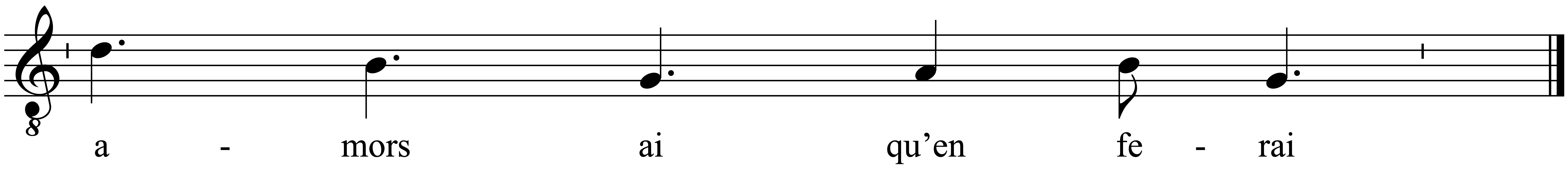 Refrain musical notation